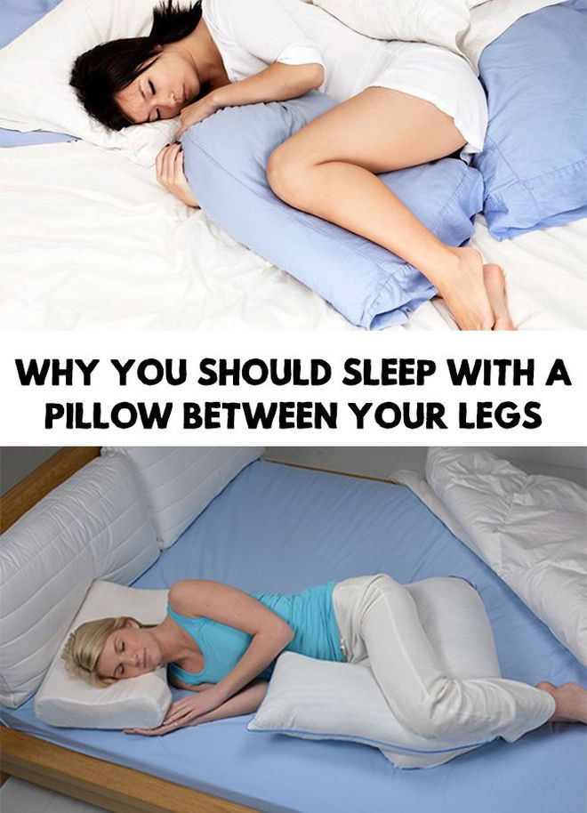 Người ngủ nằm nghiêng nên kẹp gối giữa 2 chân khi ngủ ẢNH: SHUTTERSTOCK