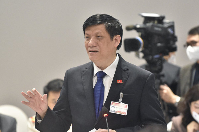 Bộ trưởng Y tế Nguyễn Thanh Long báo cáo tại cuộc họp khẩn Bộ trưởng Y tế Nguyễn Thanh Long báo cáo tại cuộc họp khẩn