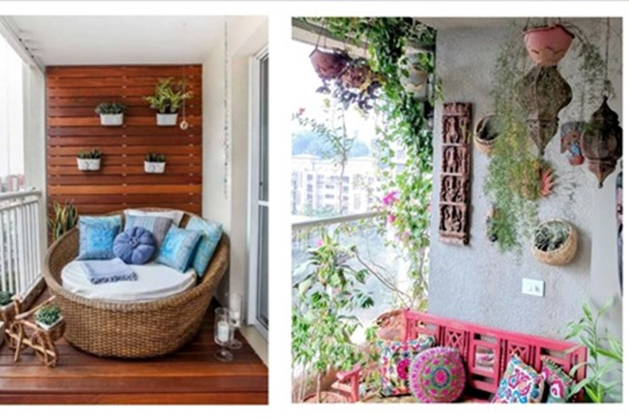 4 ý tưởng “lớn” thay đổi ban công nhỏ. Đồ họa: Bảo Trân