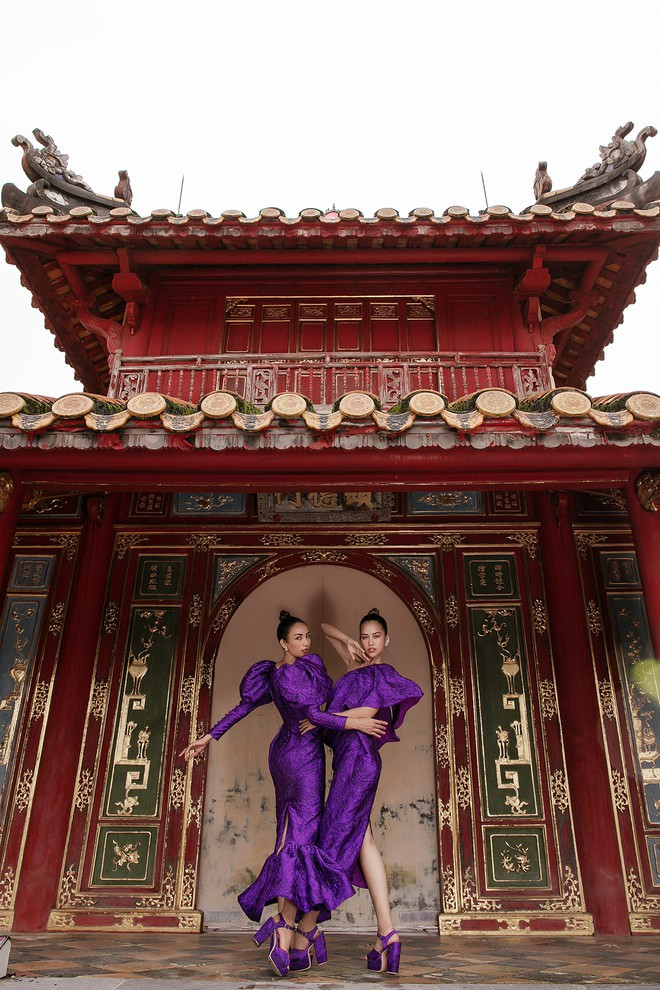 Chia sẻ về thử thách này, Ngọc Diễm cho biết: "Vì đây là một nơi mang yếu tố tâm linh nên tôi ưu tiên lựa chọn góc chụp để vừa làm toát lên vẻ uy nghiêm và huyền ảo của kinh thành Huế vừa để các vị vua được yên nghỉ". ẢNH: BTC Chia sẻ về thử thách này, Ngọc Diễm cho biết: