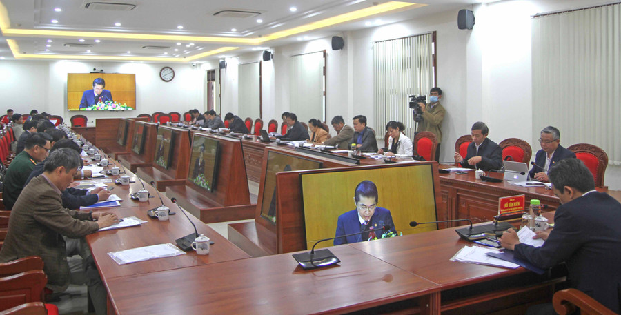 Các đại biểu tham gia Hội nghị ở điểm cầu Gia Lai. Ảnh: Văn Ngọc