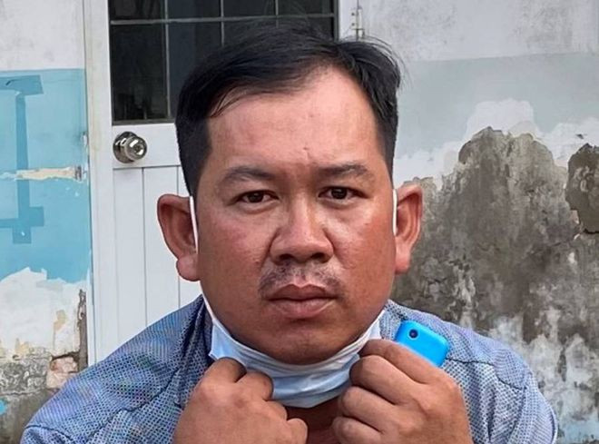 Tiêu Đinh Quốc, chủ phương tiện chở 38 người nhập cảnh trái phép vào Việt Nam - ẢNH: LÊ KHOA Tiêu Đinh Quốc, chủ phương tiện chở 38 người nhập cảnh trái phép vào Việt Nam - ẢNH: LÊ KHOA