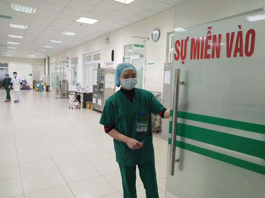 Khu điều trị bệnh nhân Covid-19 tại Bệnh viện Bệnh Nhiệt đới Trung ương cơ sở Đông Anh. Ảnh: Diệu Linh