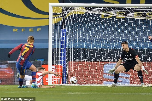 Antoine Griezmann có cho mình cú đúp bàn thắng. Ảnh: AFP