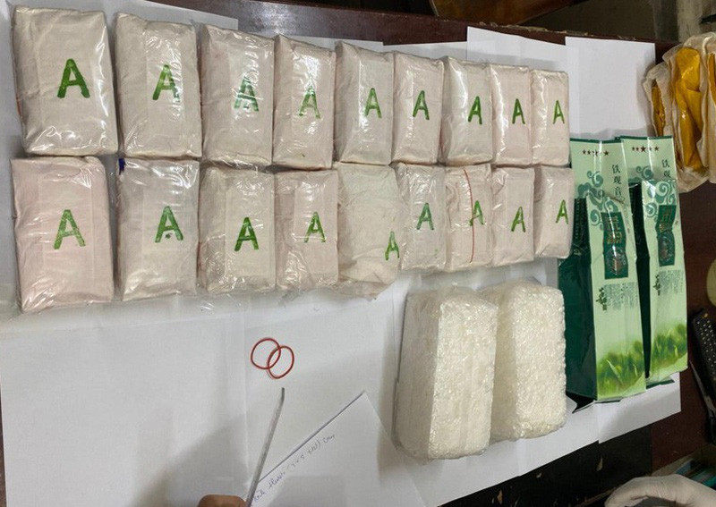 Số ma túy tang vật.