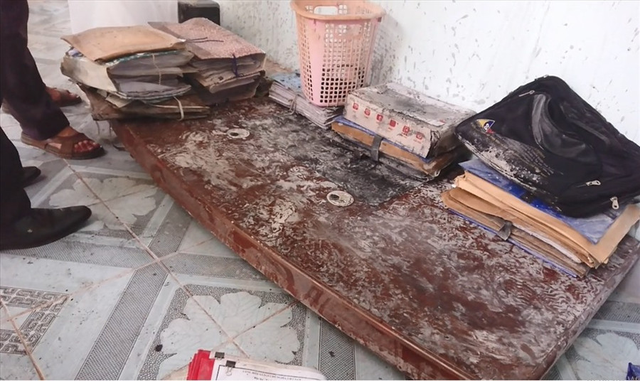 Hiện trường vụ việc. Ảnh: T.X