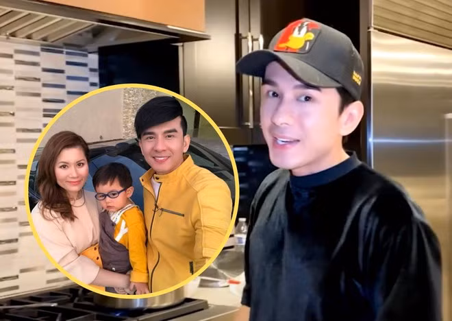 Đan Trường xuất hiện cùng con trai Thiên Từ khiến fan thích thú. ẢNH: CHỤP MÀN HÌNH