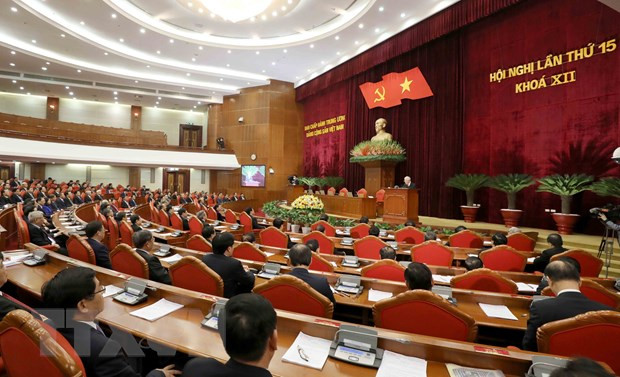  Toàn cảnh phiên bế mạc Hội nghị. (Ảnh: Phương Hoa/TTXVN)