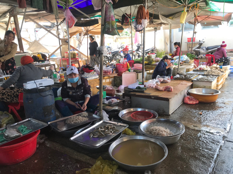 10. Tại các quầy thực phẩm tươi sống khác như gà, cá, sức tiêu cũng tăng mạnh so với hôm qua.