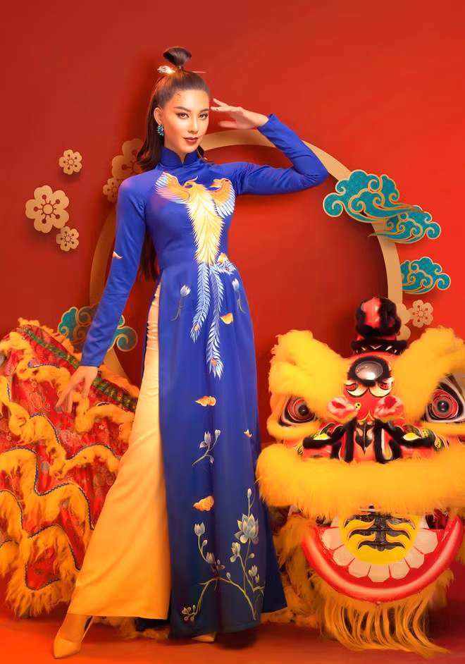 Chọn đàn em làm nàng thơ, anh muốn truyền tải vẻ đẹp gần gũi, không quá phô trương trong tà áo dài truyền thống ẢNH: DI DƯƠNG