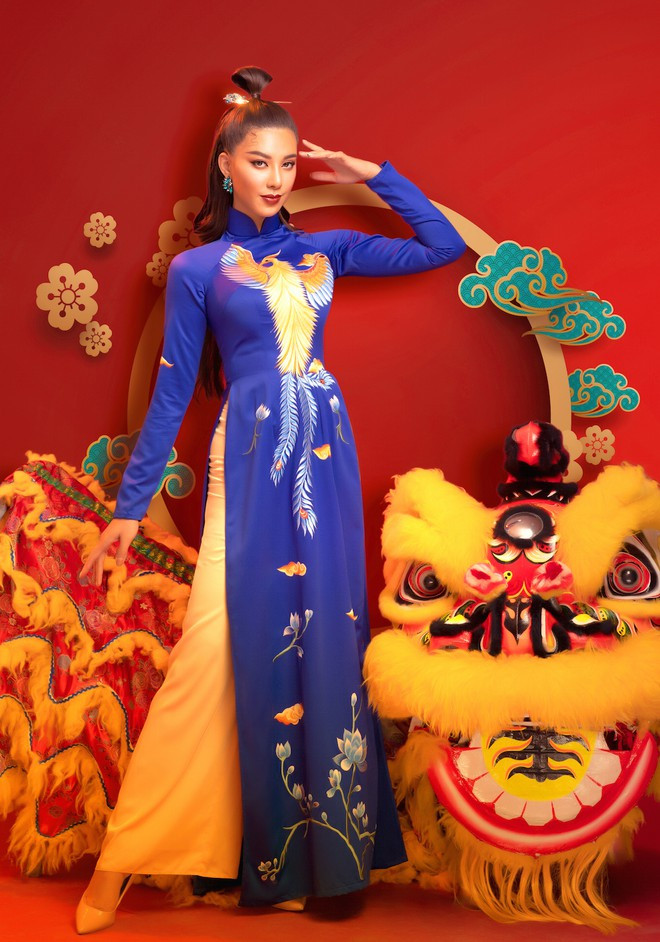 Chọn đàn em làm nàng thơ, anh muốn truyền tải vẻ đẹp gần gũi, không quá phô trương trong tà áo dài truyền thống ẢNH: DI DƯƠNG