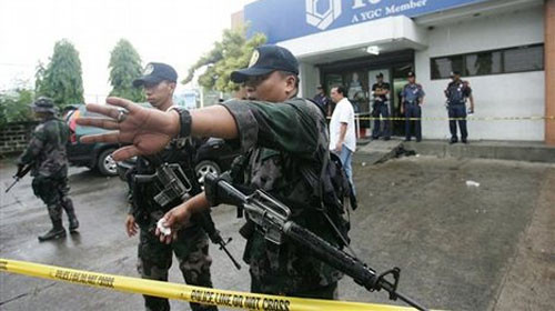 Philippines từng đối mặt với nhiều vụ cướp ngân hàng.