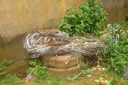 Số cáp quang tang vật Cơ quan Cảnh sát Điều tra thu giữ được. Ảnh: Trung Vĩnh 