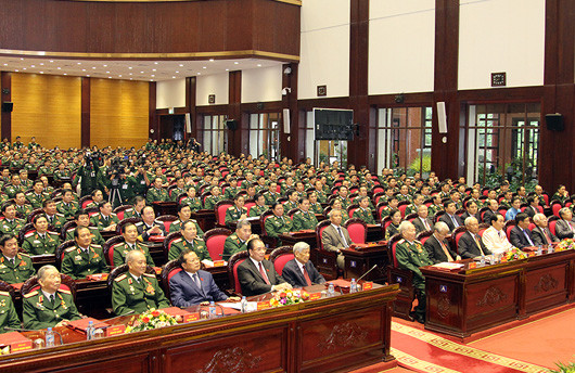 Các đại biểu dự Đại hội. Ảnh: Cổng TTĐT Bộ Quốc phòng.