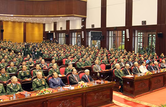 Các đại biểu dự Đại hội. Ảnh: Cổng TTĐT Bộ Quốc phòng.