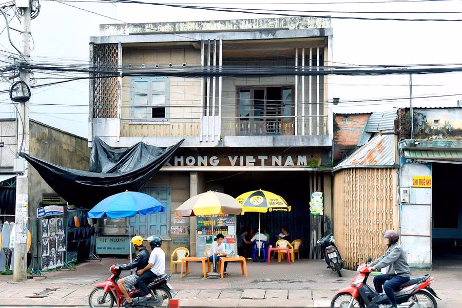 Ngôi nhà trước đây là phòng bán vé máy bay ở dốc Diệp Kính. Ảnh: Đức Thụy