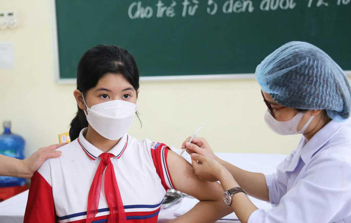  Tiêm vắc-xin cho trẻ dưới 12 tuổi ở Quảng Ninh - Ảnh: Đ.Anh