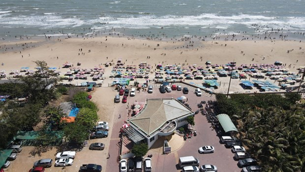 Một bãi tắm biển tại Bà Rịa-Vũng Tàu. Ảnh: Huỳnh Ngọc Sơn/TTXVN