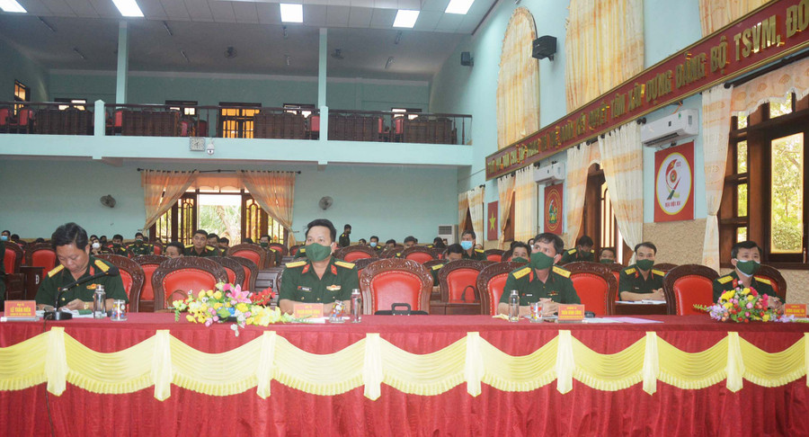 Gia Lai: Xác định Ngày truyền thống lực lượng vũ trang cho 16 đơn vị ảnh 1 Các đại biểu về dự hội nghị. Ảnh: Huy Bắc