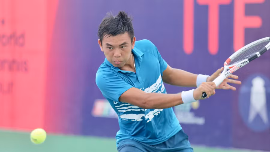 Lý Hoàng Nam thất bại đáng tiếc ở chung kết quần vợt nhà nghề Thái Lan. Ảnh: VTF