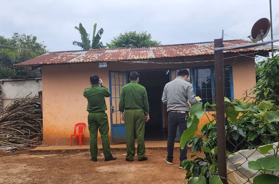 Ngôi nhà xảy ra án mạng. Ảnh: Lâm Viên
