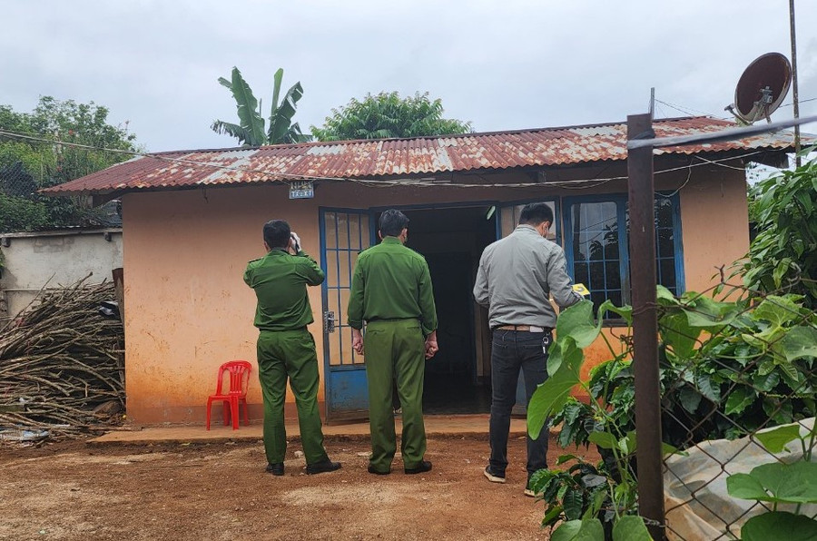 Ngôi nhà xảy ra án mạng. Ảnh: Lâm Viên