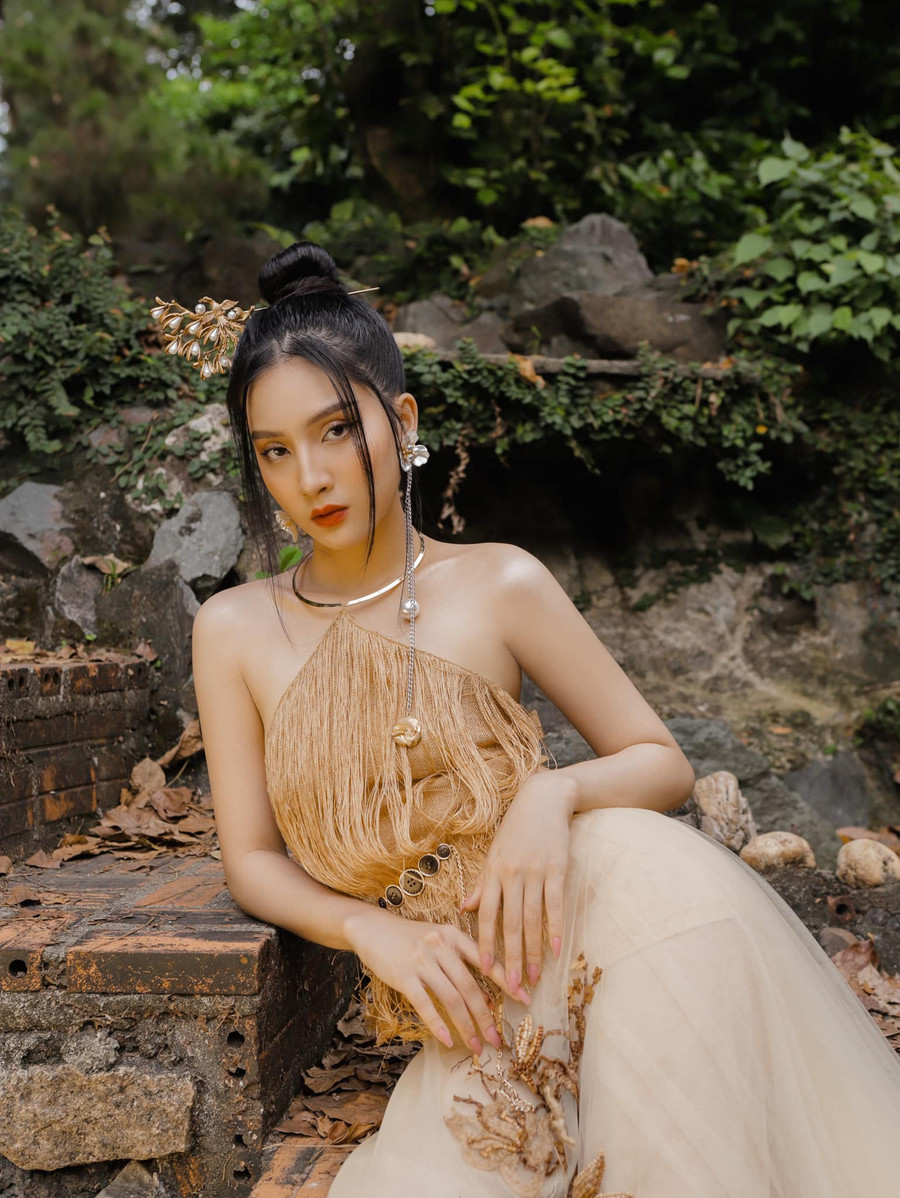 Nhan sắc xinh đẹp của hot girl Thiên An sau khi sinh con. Ảnh FBNV