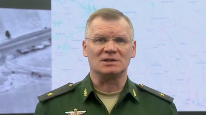 Người phát ngôn Bộ Quốc phòng Nga Igor Konashenkov. Ảnh: RT Người phát ngôn Bộ Quốc phòng Nga Igor Konashenkov. Ảnh: RT