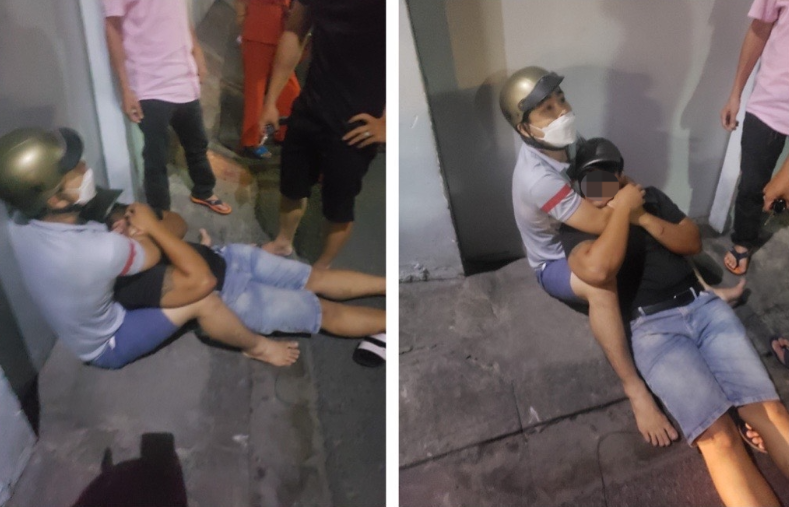 Hình ảnh, anh Trương Thanh Phong, Bí thư Đoàn phường 5, Q.Tân Bình truy bắt và khống chế tên cướp điện thoại đã nhận được 