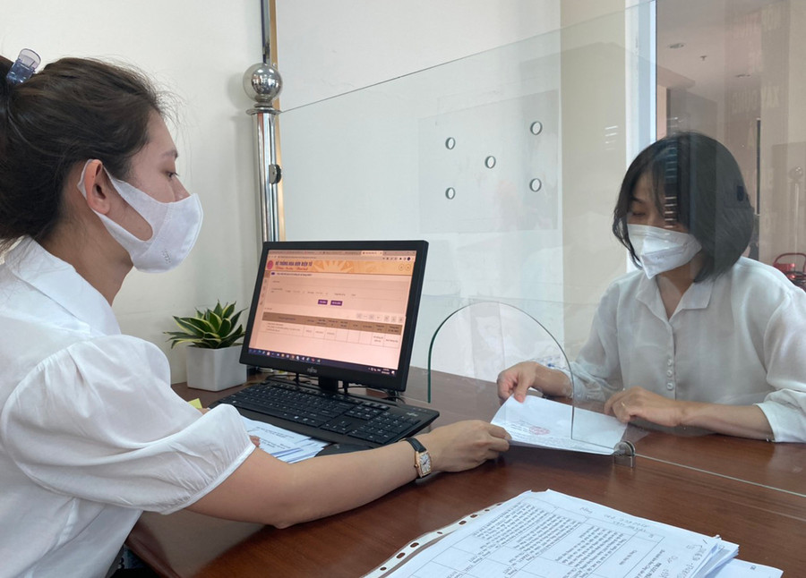 Nhờ sự lãnh đạo, chỉ đạo quyết liệt của Đảng ủy, Ban lãnh đạo Cục Thuế, tổng thu nội địa quý I-2022 tăng 12% so với cùng kỳ năm ngoái. Ảnh: Sơn Ca