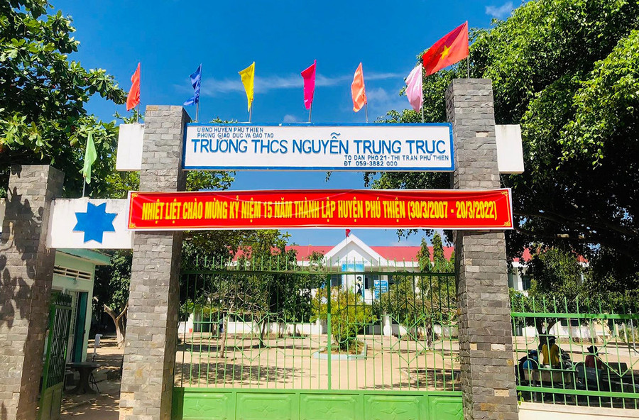 Trường THCS Nguyễn Trung Trực (thị trấn Phú Thiện, huyện Phú Thiện)-nơi xảy ra vụ việc. Ảnh: Nguyễn Dung