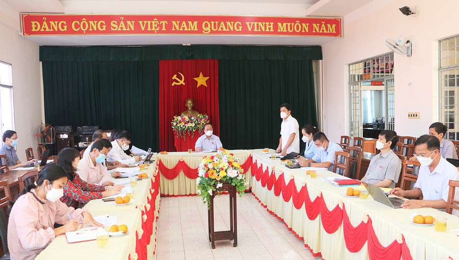  Quang cảnh buổi giám sát. Ảnh: Quang Tấn