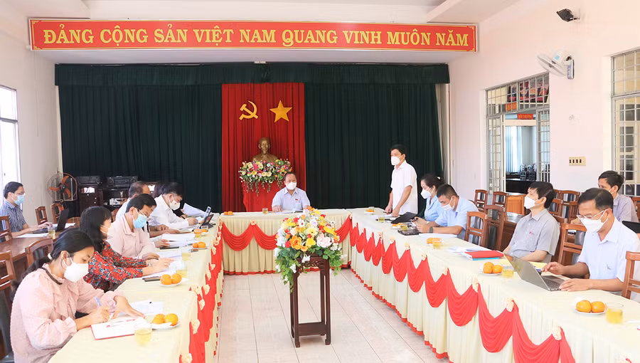  Quang cảnh buổi giám sát. Ảnh: Quang Tấn