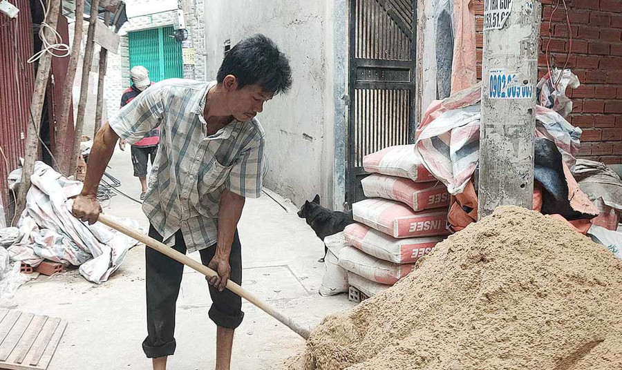 Anh phụ hồ Nguyễn Tấn Tân