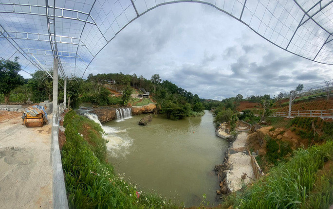 Khu vực xây dựng trái phép mà ông Nguyễn Tài Đại phản ánh. Ảnh T.T