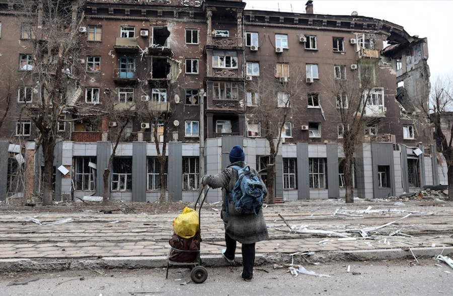 Thành phố Mariupol đang bị Nga bao vây. Ảnh: AP Thành phố Mariupol đang bị Nga bao vây. Ảnh: AP