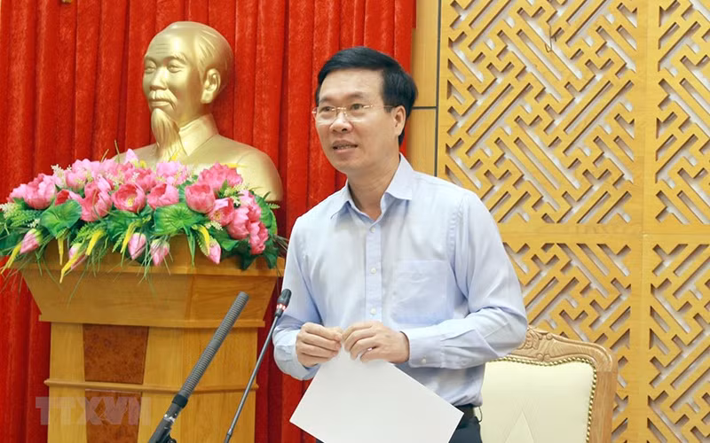 Đồng chí Võ Văn Thưởng. (Ảnh: Đồng Thúy/TTXVN)