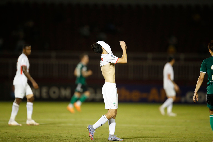 HAGL đã nhận thất bại một cách đầy cay đắng. Ảnh: Đức Đồng