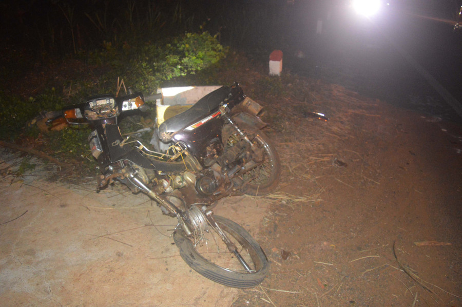 Hiện trường vụ tai nạn. Ảnh: Quang Lê