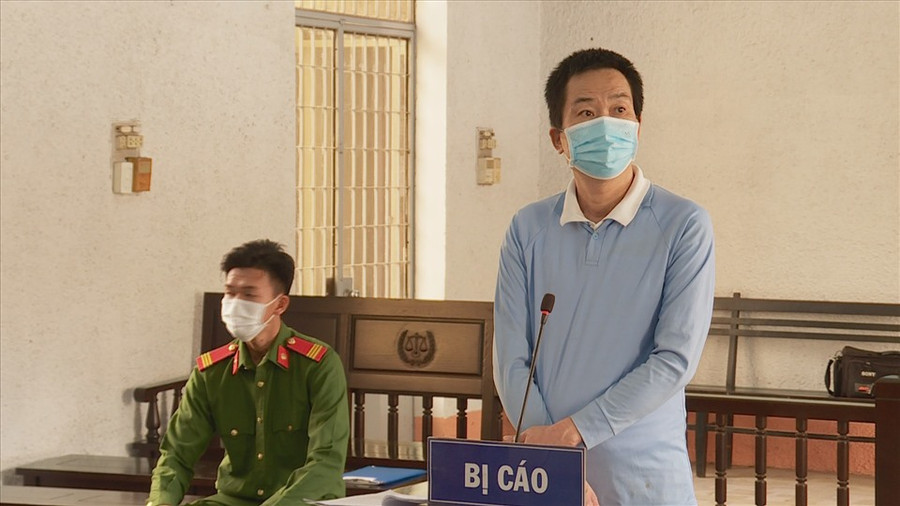 Bị cáo Dương Ngọc Đức tại toà. Ảnh: T.X