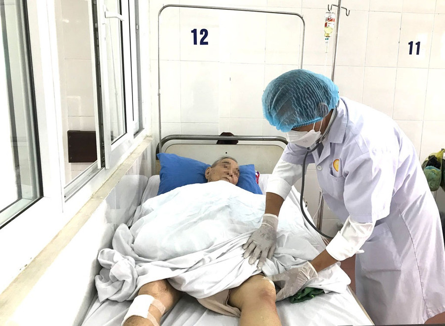 Bệnh nhân đang được điều trị tại Bệnh viện C Đà Nẵng. Ảnh: BVCC  Bệnh nhân đang được điều trị tại Bệnh viện C Đà Nẵng. Ảnh: BVCC