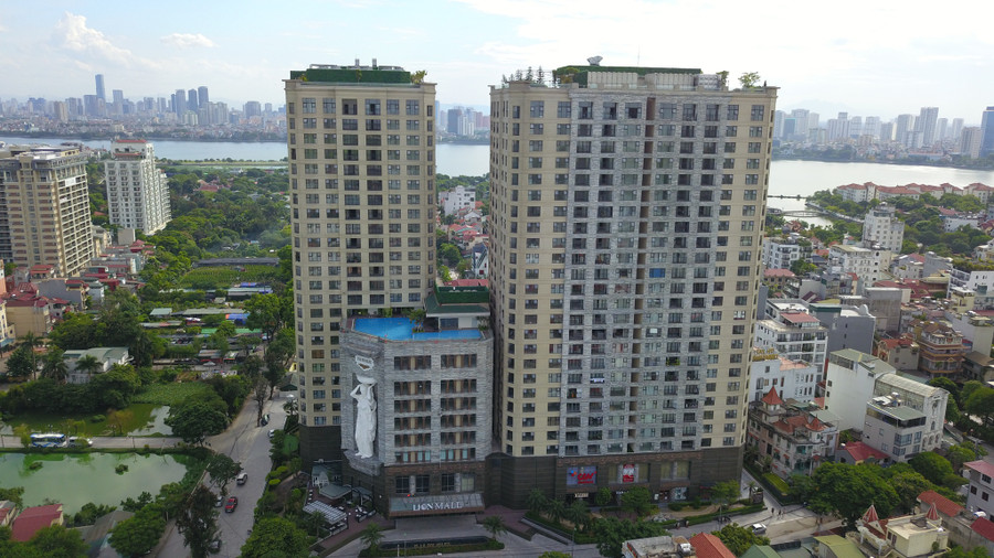 Một dự án chung cư cao cấp do Tập đoàn Tân Hoàng Minh đầu tư xây dựng ở Q.Tây Hồ, Hà Nội. Ảnh: Lê Quân