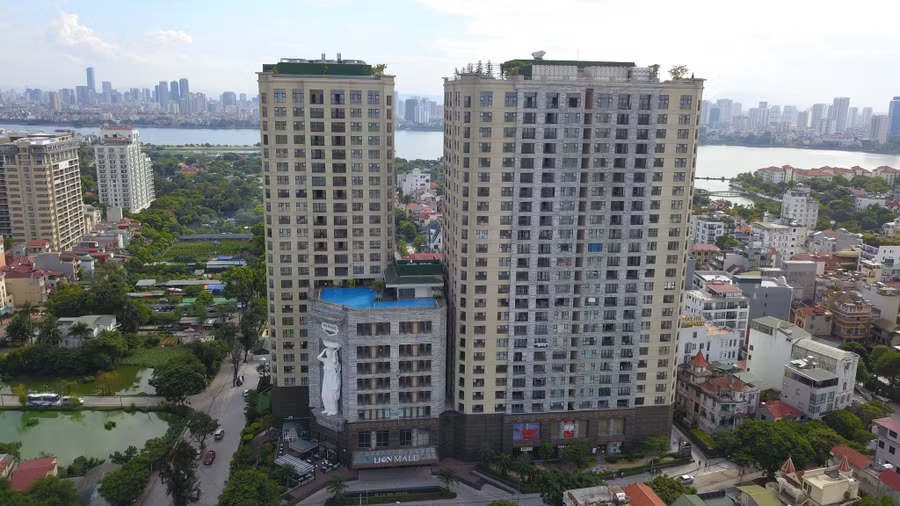 Một dự án chung cư cao cấp do Tập đoàn Tân Hoàng Minh đầu tư xây dựng ở Q.Tây Hồ, Hà Nội. Ảnh: Lê Quân