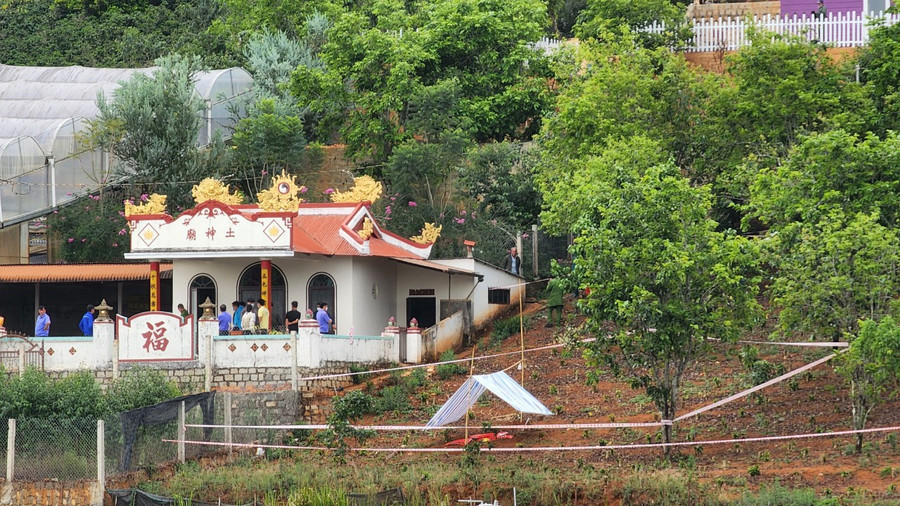 Khu vực phát hiện thi thể nạn nhân. Ảnh: Lâm Viên