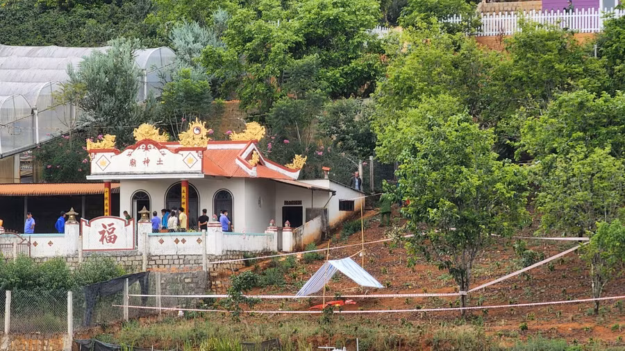 Khu vực phát hiện thi thể nạn nhân. Ảnh: Lâm Viên