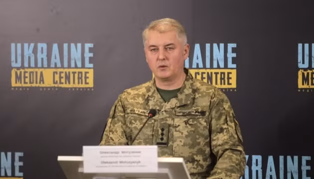 Người Phát ngôn Bộ Quốc phòng Ukraine Oleksandr Motuzianyk. Ảnh Ukrinform