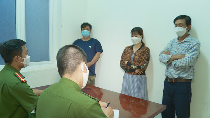 Các đối tượng liên quan trong vụ án tại cơ quan công an