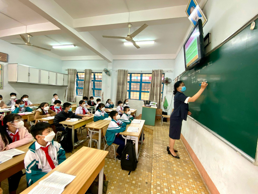 Học sinh mầm non, tiểu học trên địa bàn TP. Pleiku đến trường từ ngày 12-4. Ảnh: Mộc Trà Ảnh: Mộc Trà