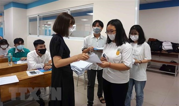 Thí sinh dự thi đánh giá năng lực. (Ảnh: TTXVN) Thí sinh dự thi đánh giá năng lực. (Ảnh: TTXVN)