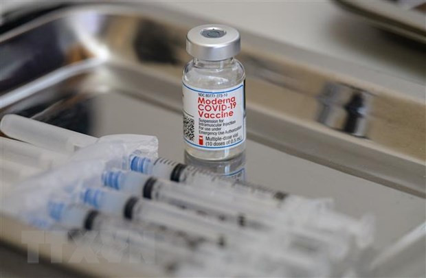 Vaccine ngừa COVID-19 của Moderna. Ảnh: AFP/TTXVN